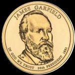 2011 $1 JAMES GARFIELD - P